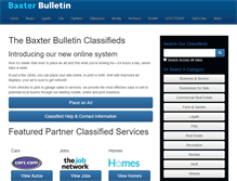 Tablet Screenshot of classifieds.baxterbulletin.com